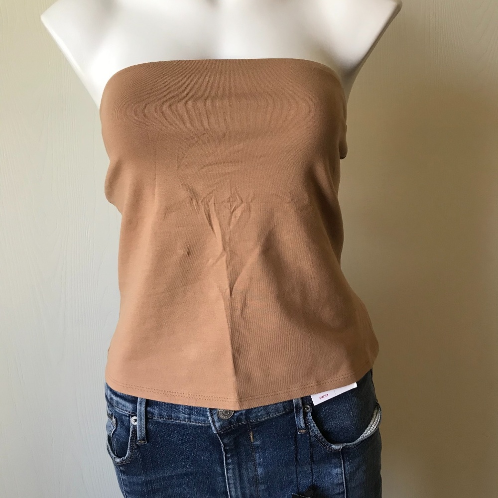 Express Tube Top Brown/Tan/Neutral NWT